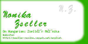 monika zseller business card